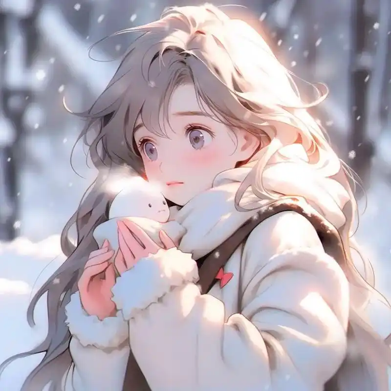 下雪了,我们去打雪仗堆雪人.#优质头像 ##女生头像 #欢迎 - 抖音