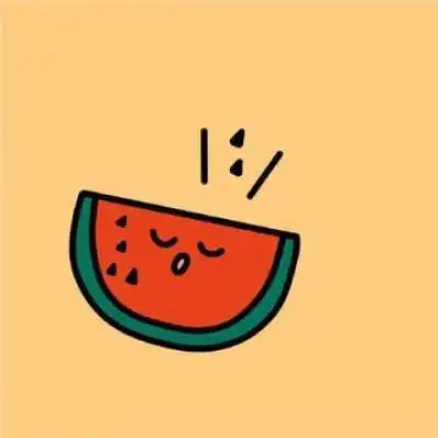 手绘小清新水果闺蜜头像