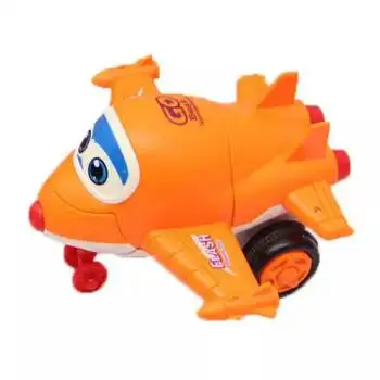 一键变形飞机儿童惯性能跑飞机侠机器人飞侠儿童玩具乐迪飞机变形橙