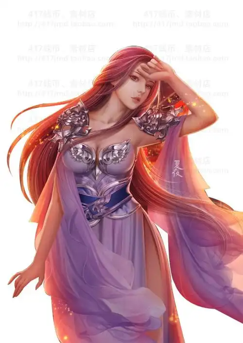 动漫cg网游800张3d古风美女人物古装设定原画美术参考