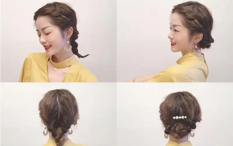 初秋法式编发第二弹/优雅低马尾/法式低盘发