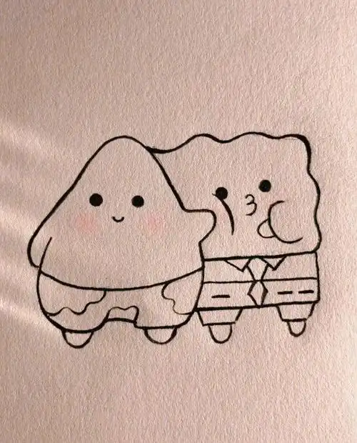 谁懂啊敲可爱的简笔画