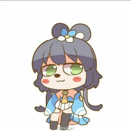 少女二次元v家表情包洛天依赞评论更多