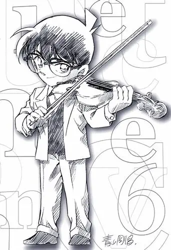 跪求柯南黑白画,我印在衣服上 比如这样的. 给了追加分数.