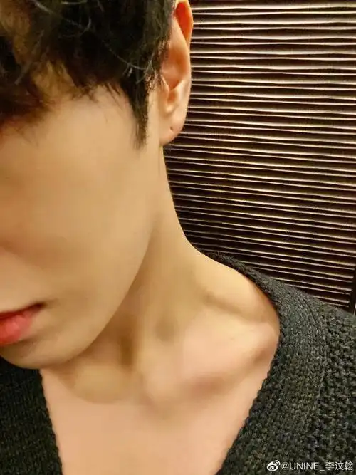 晒锁骨自拍回应长胖 李汶翰:这叫不显山不露水