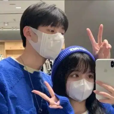 情侣头像小清新一对两张唯美清纯甜蜜幸福情侣真人高清头像图片