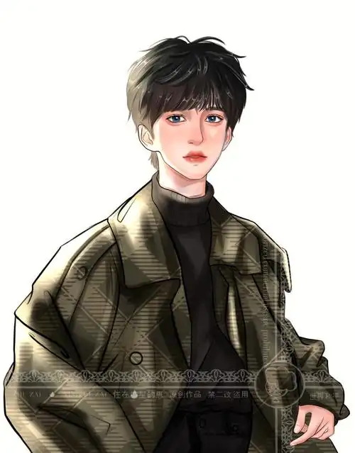 贺峻霖漫改板绘清冷感