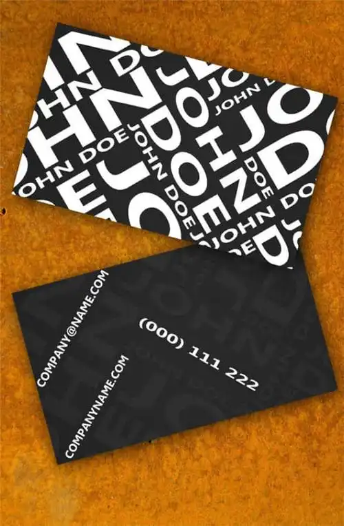 > tag信息列表 > 创意名片设计psd模板