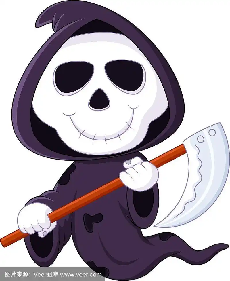 可爱的卡通死神