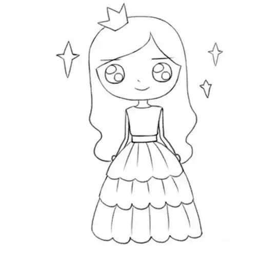 公主怎么画简单又漂亮公主简笔画简单又漂亮