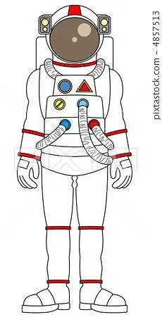 太空服简笔画2021年遨游太空的宇航员简笔画遨游太空人简笔画太空宇航