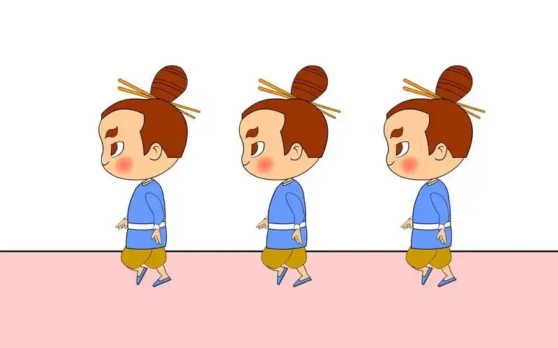 animate绘图工具动画制作案例25:角色侧面走路循环