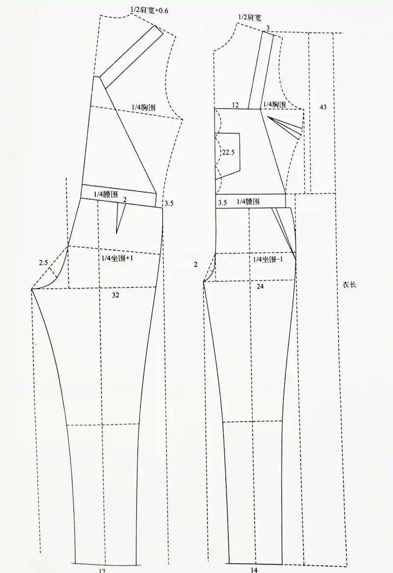 服装裁剪基础知识74男女士工装裤制图制版#抖音图文来了 #服装 - 抖