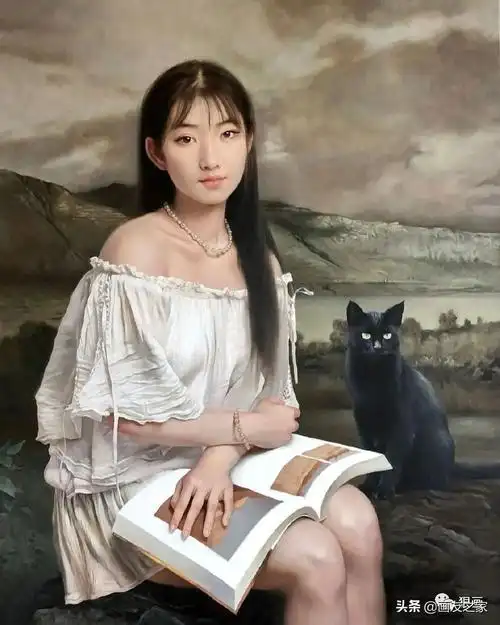 太美了,超凡脱俗的东方女性之美!张锦龙油画人物作品欣赏