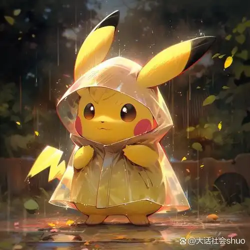 头像系列 | 宝可梦 | 雨中皮卡丘 雨中皮卡丘头像系列 编号17