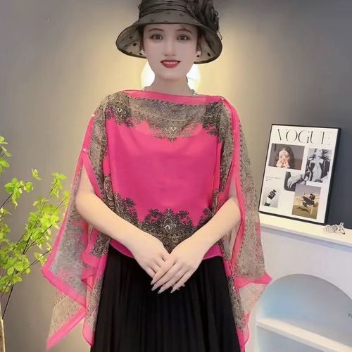 【百变披肩】春夏新款雪纺披肩百搭显瘦多种穿法