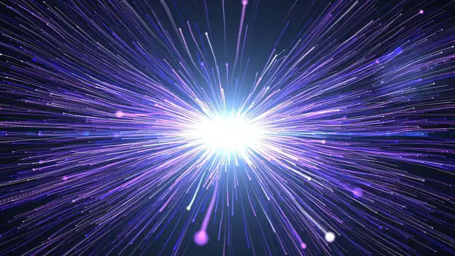 炫光光效粒子光线粒子冲击出画面特效模板视频