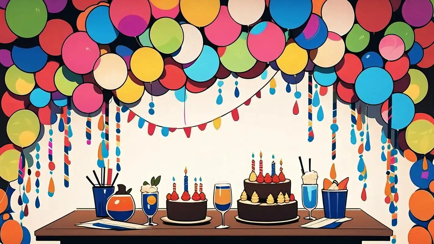 95超嗨生日会气球彩带背景94 亲们,想要为你的生日会增添一份独特