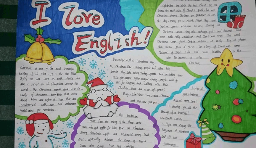 8k小学英语手抄报版式