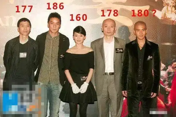 扒一扒明星滴真实身高baby159cm张柏芝157cm