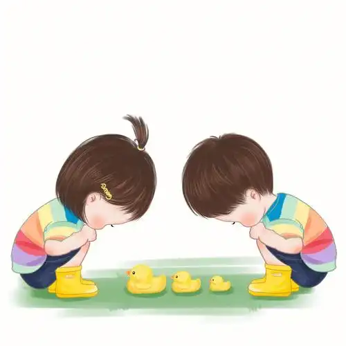 超可爱清新数鸭子头像兄妹姐妹兄弟