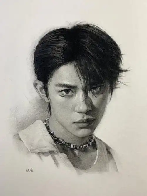 大神#美术生#易烊千玺#易烊千玺未来无界#画画#素描#易烊千玺长津湖