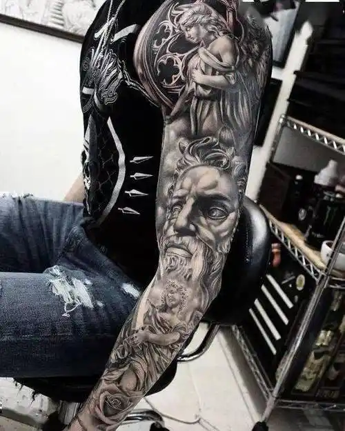 so~今天,本妹就特来分享  那些让人惊艳的花臂图案  也算是给想纹花臂