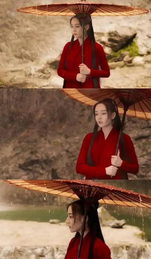 迪丽热巴的红衣古装造型,白凤九,烈如歌,狐妖小红娘,都好美啊_红色