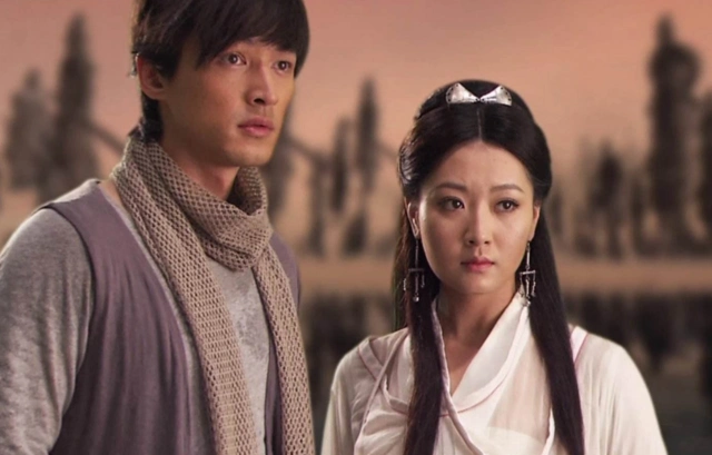 剧集《神话》中的胡歌和白冰.