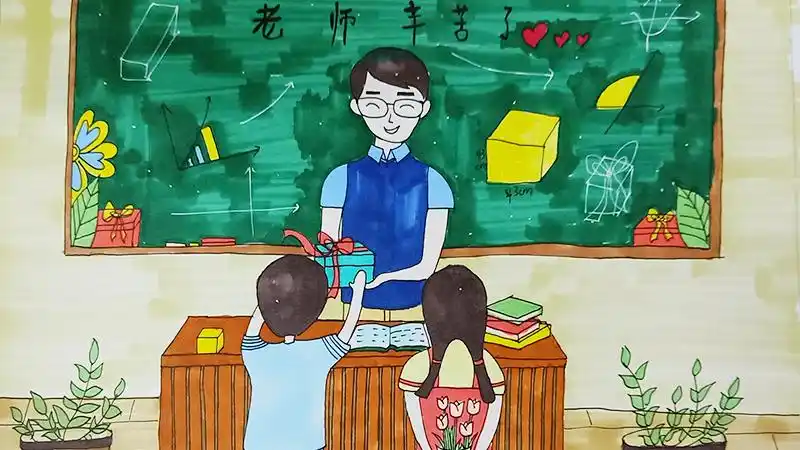 新年愿望儿童画教程