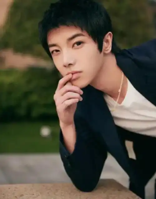 华晨宇秋日简约风格写真,短发西装清新温柔