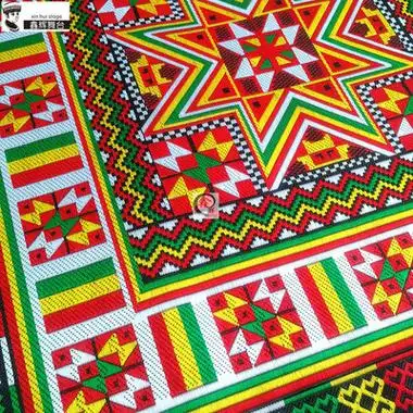 八角纹样花瑶族服装织带经典民族特色花边头帕辅料瑶家配饰本土人