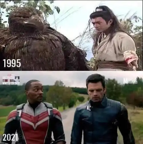 漫威新剧《猎鹰与冬兵》上线,网友:"杨过与雕"是什么梗?_腾讯新闻