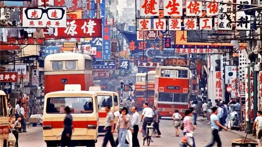 1980年的香港街头