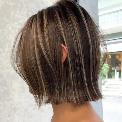 ins风挑染短发款设计