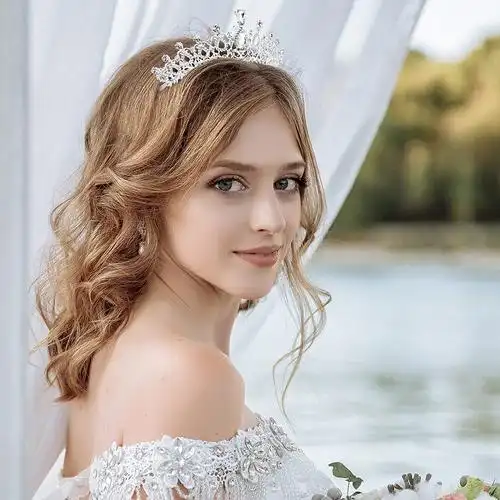 跨境头饰王冠新娘生日水钻水晶皇冠头冠厂家批发