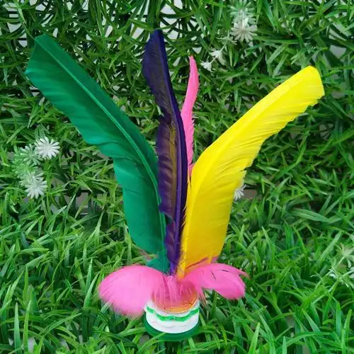 毽子鹅毛健身毽球儿童小比赛成人羽毛腱子幼儿园踢毽键子