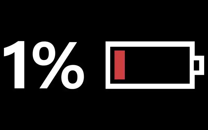 当您的手机电量为 1% 时.