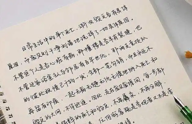 高中女生自创柚圆体字体圆嘟嘟很可爱老师看后赞不绝口
