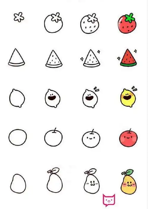 可爱的简笔画可爱的简笔画呆萌