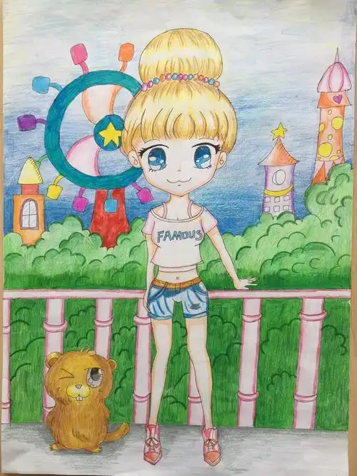 《快乐星期天》  孙紫斐(6年级3班)