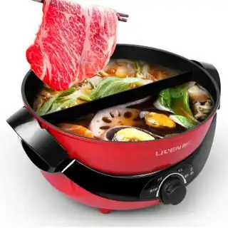 商品 liven 利仁 hg-s480a 多功能鸳鸯分体电火锅
