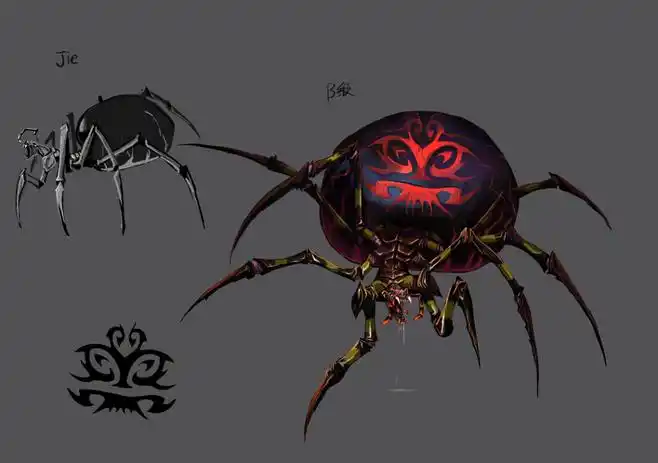 葫芦娃ol原画之细腰蜘蛛精