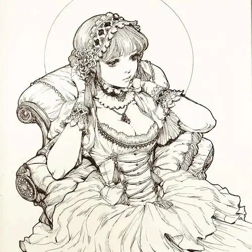 让宅男无法抗拒的动漫线描!