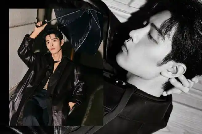 肖战第二套看秀造型#这个眼神,这张脸!这个锁骨!