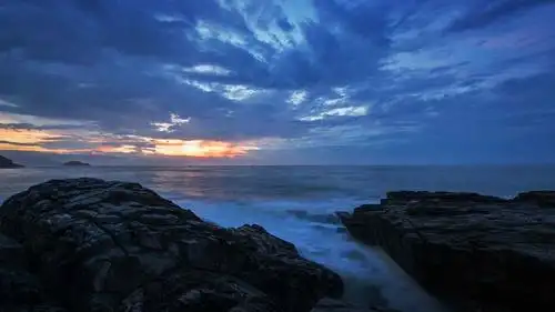 唯美的海边日出风景图片高清电脑壁纸(9张)