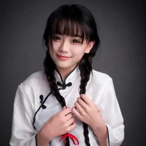 双马尾民国女生头像图片