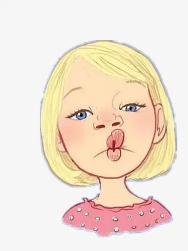 关键词 : 彩色,女孩,可爱,噘嘴,装饰