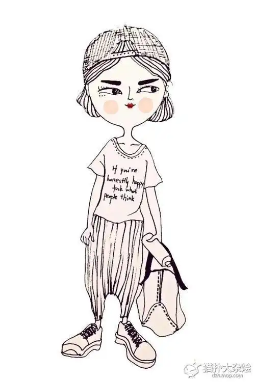 个性漫画简笔画