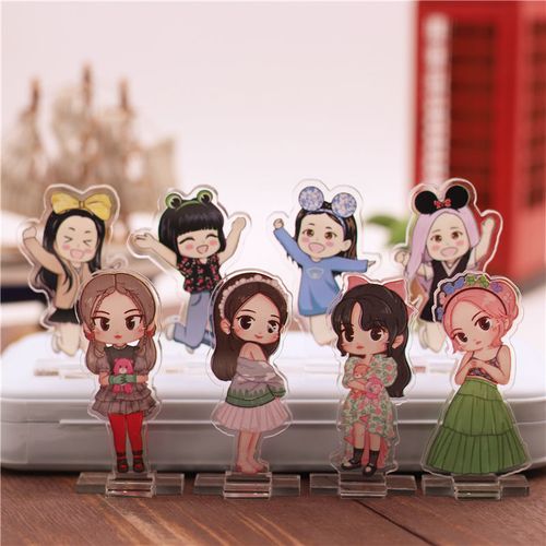 blackpink周边金智妮lisa金智秀朴彩英可爱卡通亚克力立牌摆件091